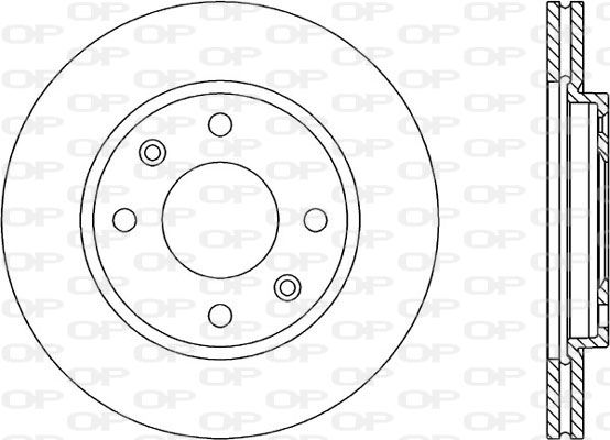 OPEN PARTS Тормозной диск BDA1432.20